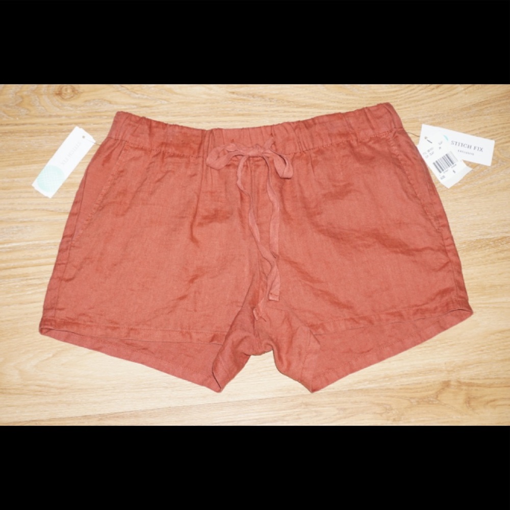 Women’s Size 6 Drawstring Linen Shorts